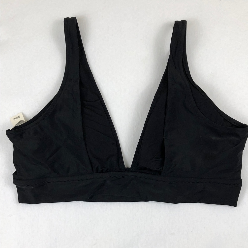 Aerie Plunge Longline Triangle Deep V Swim Bikini Top Sz XXL (S1) - Picture 7 of 10